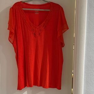 Torrid Reddish-Orange Soft and pretty Blouse